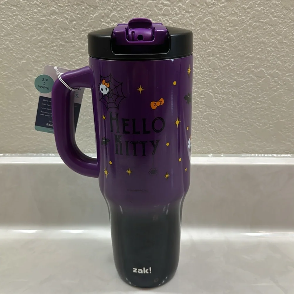 Hello Kitty Halloween Edition Zak! Cup NWOT 40oz Tumbler - Picture 2 of 8